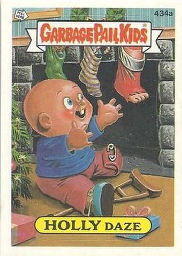 #434a Holly Daze - 1987 Topps Garbage Pail Kids Series 11