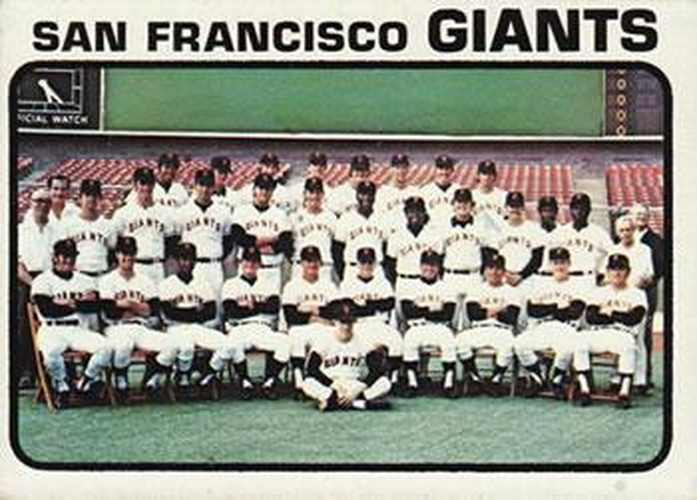 #434b San Francisco Giants - San Francisco Giants - 1973 Topps Baseball