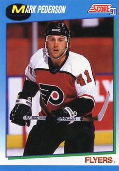 #435 Mark Pederson - Philadelphia Flyers - 1991-92 Score Canadian Hockey