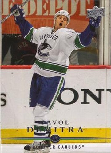 #435 Pavol Demitra - Vancouver Canucks - 2008-09 Upper Deck Hockey