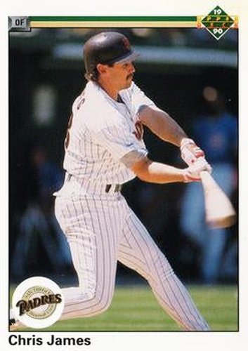 #435 Chris James - San Diego Padres - 1990 Upper Deck Baseball