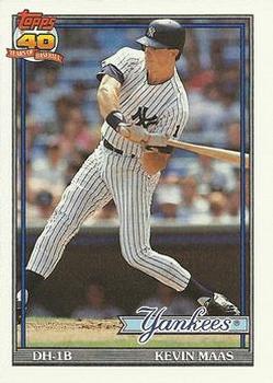 #435 Kevin Maas - New York Yankees - 1991 Topps Baseball