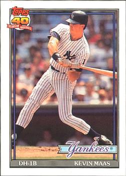 #435 Kevin Maas - New York Yankees - 1991 O-Pee-Chee Baseball