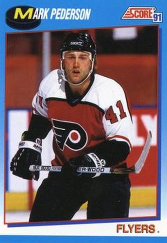 #435 Mark Pederson - Philadelphia Flyers - 1991-92 Score Canadian Bilingual Hockey
