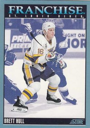 #435 Brett Hull - St. Louis Blues - 1992-93 Score Canadian Hockey