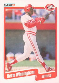 #435 Herm Winningham - Cincinnati Reds - 1990 Fleer USA Baseball