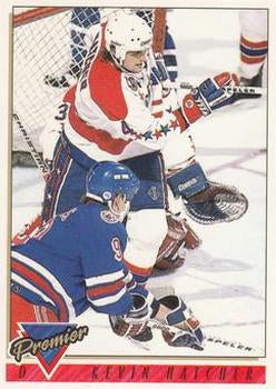 #435 Kevin Hatcher - Washington Capitals - 1993-94 Topps Premier Hockey