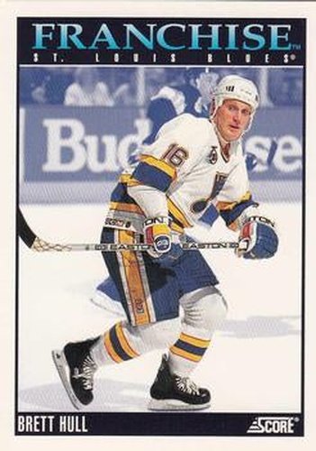 #435 Brett Hull - St. Louis Blues - 1992-93 Score USA Hockey