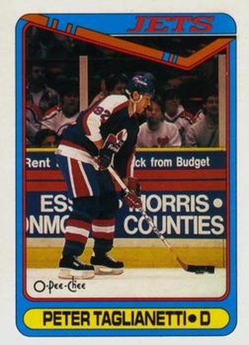 #435 Peter Taglianetti - Winnipeg Jets - 1990-91 O-Pee-Chee Hockey