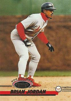 #435 Brian Jordan - St. Louis Cardinals - 1993 Stadium Club Baseball