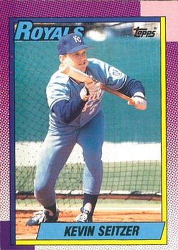 #435 Kevin Seitzer - Kansas City Royals - 1990 O-Pee-Chee Baseball