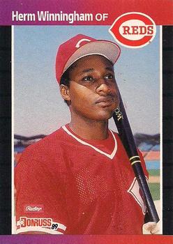#435 Herm Winningham - Cincinnati Reds - 1989 Donruss Baseball