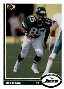 #435 Rob Moore - New York Jets - 1991 Upper Deck Football