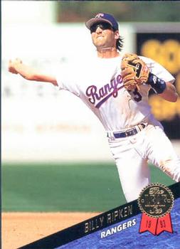 #435 Billy Ripken - Texas Rangers - 1993 Leaf Baseball