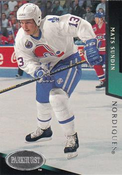 #435 Mats Sundin - Quebec Nordiques - 1993-94 Parkhurst Hockey