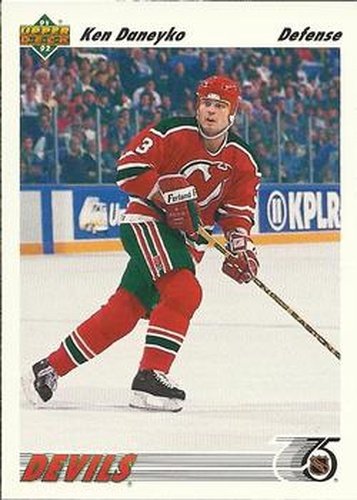 #435 Ken Daneyko - New Jersey Devils - 1991-92 Upper Deck Hockey