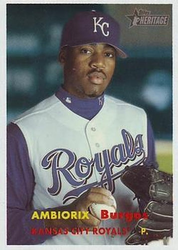 #435 Ambiorix Burgos - Kansas City Royals - 2006 Topps Heritage Baseball