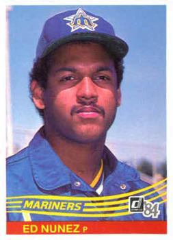 #435 Ed Nunez - Seattle Mariners - 1984 Donruss Baseball