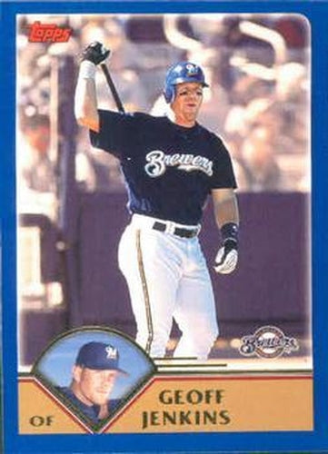 #435 Geoff Jenkins - Milwaukee Brewers - 2003 Topps Baseball