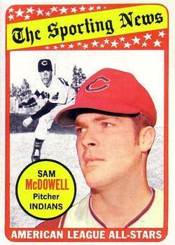 #435 Sam McDowell - Cleveland Indians - 1969 Topps Baseball