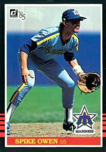 #435 Spike Owen - Seattle Mariners - 1985 Donruss Baseball