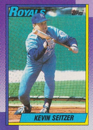 #435 Kevin Seitzer - Kansas City Royals - 1990 Topps Baseball