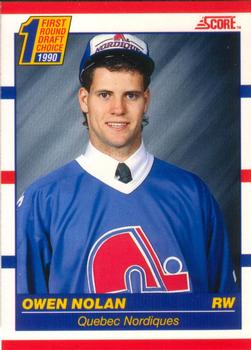 #435 Owen Nolan - Quebec Nordiques - 1990-91 Score Canadian Hockey