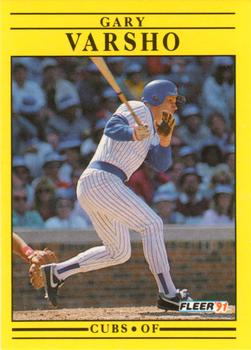 #435 Gary Varsho - Chicago Cubs - 1991 Fleer Baseball