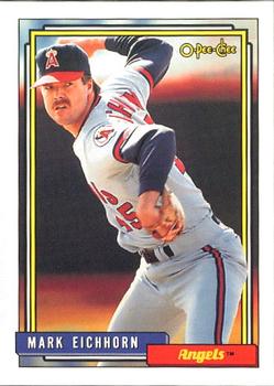 #435 Mark Eichhorn - California Angels - 1992 O-Pee-Chee Baseball