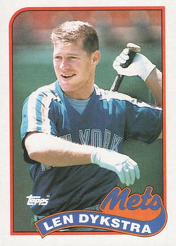 #435 Len Dykstra - New York Mets - 1989 Topps Baseball