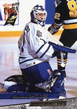 #435 Damian Rhodes - Toronto Maple Leafs - 1993-94 Ultra Hockey