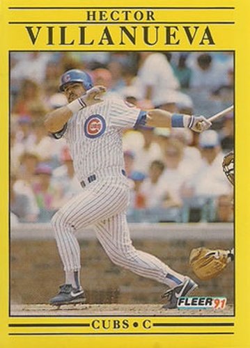#436 Hector Villanueva - Chicago Cubs - 1991 Fleer Baseball