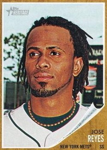 #436 Jose Reyes - New York Mets - 2011 Topps Heritage Baseball