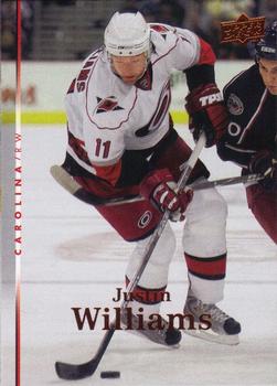 #436 Justin Williams - Carolina Hurricanes - 2007-08 Upper Deck Hockey