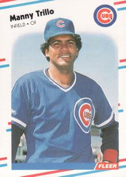 #436 Manny Trillo - Chicago Cubs - 1988 Fleer Baseball