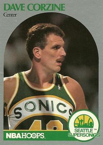 #436 Dave Corzine - Seattle SuperSonics - 1990-91 Hoops Basketball