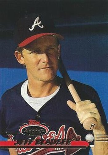 #436 Jeff Blauser - Atlanta Braves - 1993 Stadium Club Baseball