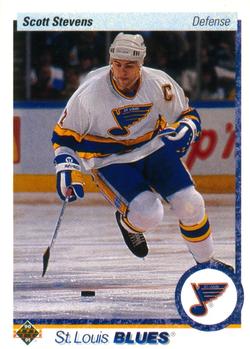 #436 Scott Stevens - St. Louis Blues - 1990-91 Upper Deck Hockey