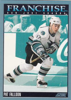 #436 Pat Falloon - San Jose Sharks - 1992-93 Score Canadian Hockey