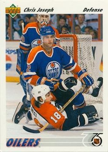 #436 Chris Joseph - Edmonton Oilers - 1991-92 Upper Deck Hockey