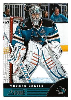 #436 Thomas Greiss - San Jose Sharks - 2013-14 Score Hockey