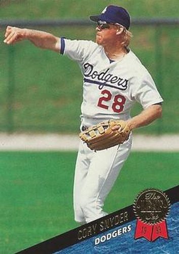 #436 Cory Snyder - Los Angeles Dodgers - 1993 Leaf Baseball
