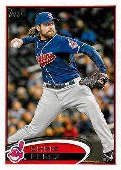 #436 Chris Perez - Cleveland Indians - 2012 Topps Baseball