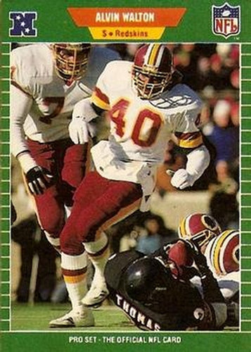 #436 Alvin Walton - Washington Redskins - 1989 Pro Set Football
