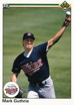 #436 Mark Guthrie - Minnesota Twins - 1990 Upper Deck Baseball