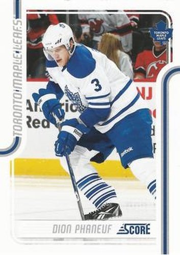 #436 Dion Phaneuf - Toronto Maple Leafs - 2011-12 Score Hockey