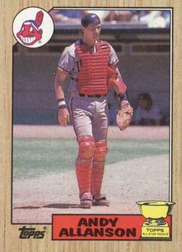 #436 Andy Allanson - Cleveland Indians - 1987 Topps Baseball