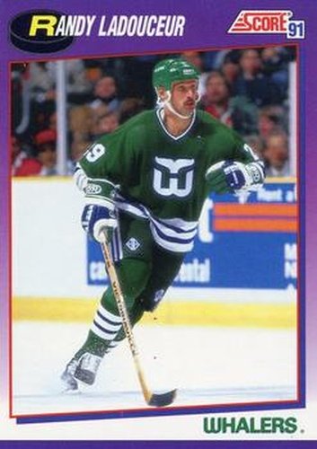 #436 Randy Ladouceur - Hartford Whalers - 1991-92 Score American Hockey
