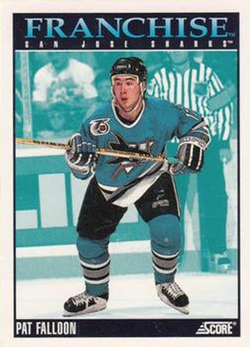 #436 Pat Falloon - San Jose Sharks - 1992-93 Score USA Hockey