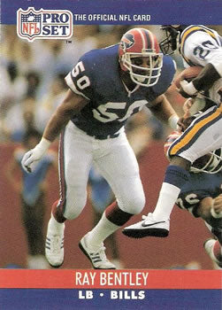 #436 Ray Bentley - Buffalo Bills - 1990 Pro Set Football